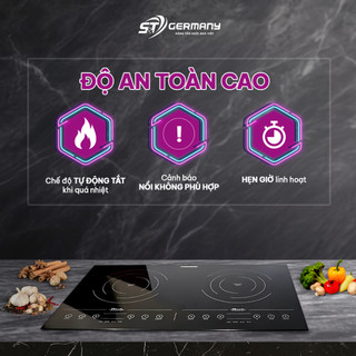Bếp từ đôi Rommelsbacher CT 3410/IN made in Germany, bếp từ 2 vùng nấu cao cấp dành cho gia đình GermanySnT HCM  40007