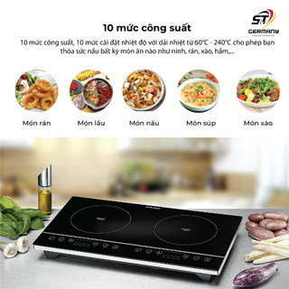 Bếp Từ Đôi Rommelsbacher CT 3405/IN Made In Germany Cao Cấp, Bếp Điện Từ Gia Đình Hiện Đại GermanySnT HCM 40006