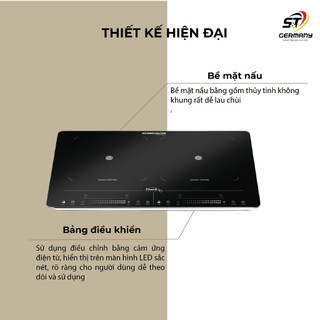 Bếp Từ Đôi Rommelsbacher CT 3420/IN Made In Germany, 2 vùng nấu cao cấp GermanySnT HCM 40008