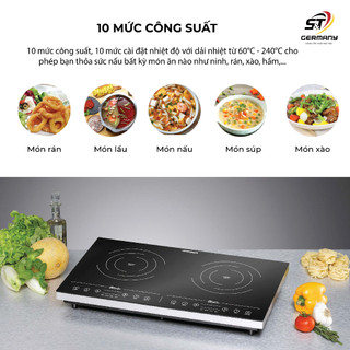Bếp từ đôi Rommelsbacher CT 3410/IN made in Germany, bếp từ 2 vùng nấu cao cấp dành cho gia đình GermanySnT HCM  40007