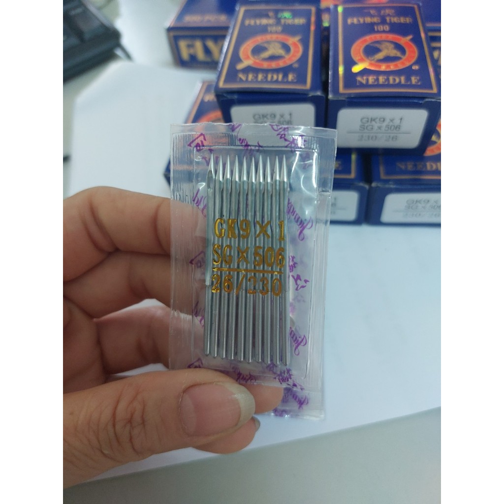 Kim Khâu Bao TIGER GK9-1 #26 – Chính Hãng, Dùng Cho Máy GK9-500 (Vỉ 10 Cái)