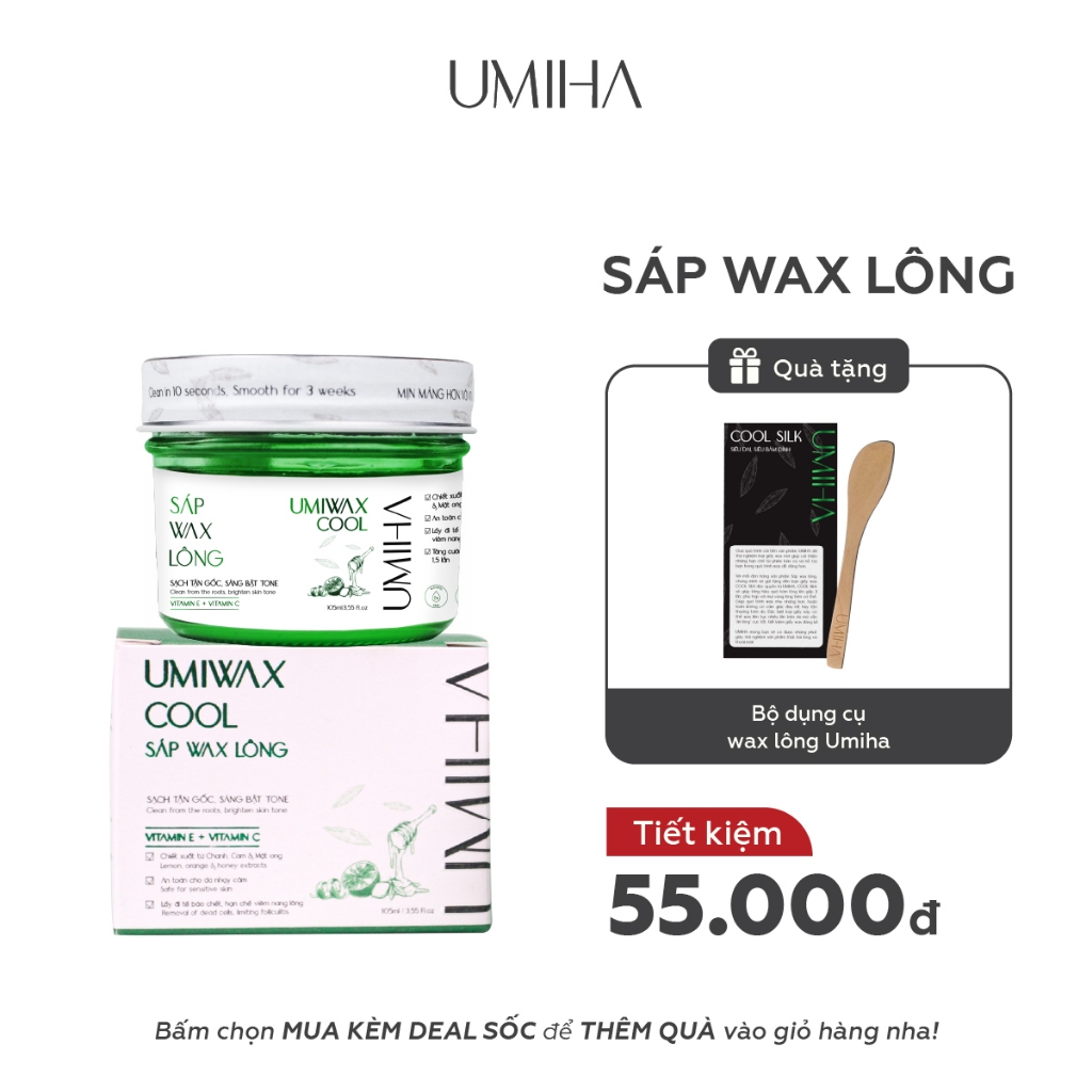 Ảnh Que gỗ lấy sáp wax lông UMIHA - Dễ dàng lấy wax sử dụng trên bề mặt da giúp wax lông hiệu quả 3