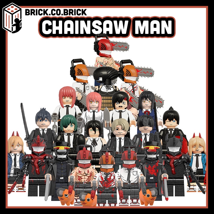 KORUIT KT1067: Lego-Compatible Chainsaw Man Minifigures Preview