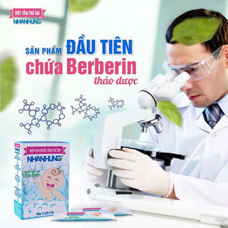 [Hộp 30 Gói] Bột Pha Nước Tắm Trẻ Em Nhân Hưng Thảo Dược An Toàn Giảm Rôm Sảy Hăm Da Ngứa Viêm