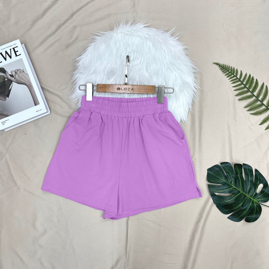 Ảnh Quần đùi nữ mặc nhà - Quần đùi thun cotton cạp chun - LOZA QT7002 1