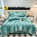 Bộ chăn ga phi lụa chăn hè chần bông , ga chần 4 món dùng 4 mùa thoáng mát , mềm mịn, bền đẹp — ảnh 3