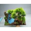 Tiểu cảnh " Cây Bonsai kết hợp thác nước " Dành cho bể cá cảnh, bể thủy sinh kích thước 35 đến 50 cm