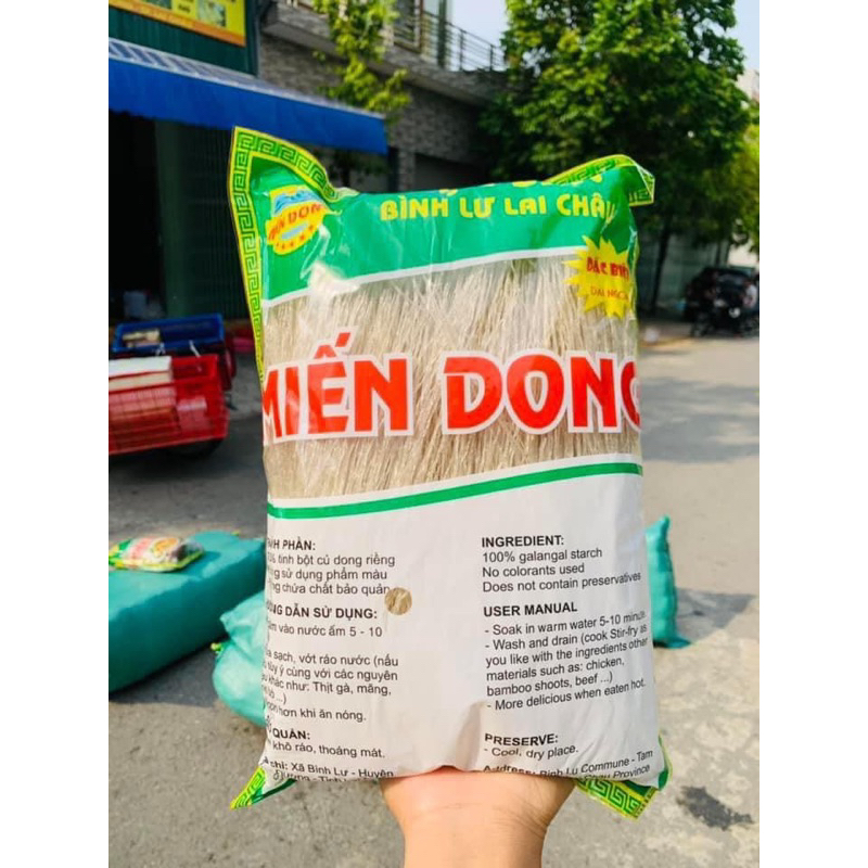 Miến Dong Bình Lư Lai Châu Không Tẩy Trắng Dai Ngon từ củ dong làm miến chuẩn đặc sản miền Tây Bắc