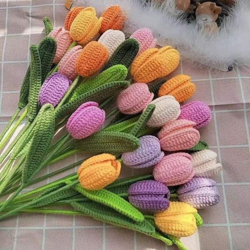 Cành hoa len để bàn tại Mê-Len