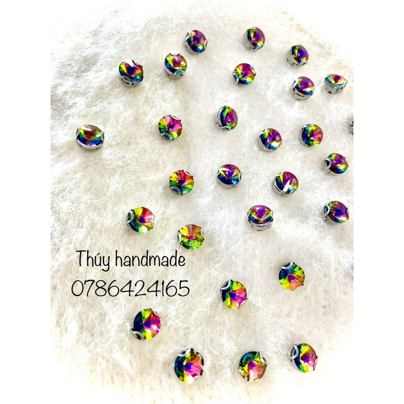 Set 50 hạt đá chấu 8mm