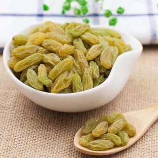 Nho xanh sấy khô không đường, nho khô xanh ninh thuận hàng loại 1 sấy khô tự nhiên hộp 500g -NXK