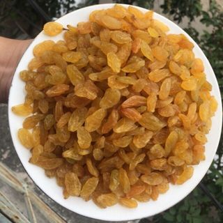 Nho xanh sấy khô không đường, nho khô xanh ninh thuận hàng loại 1 sấy khô tự nhiên hộp 500g -NXK