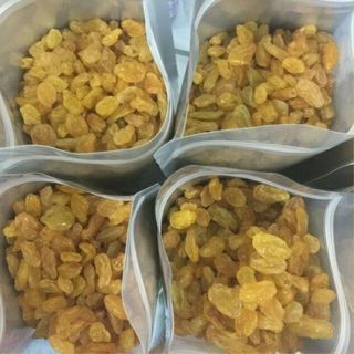Nho xanh sấy khô không đường, nho khô xanh ninh thuận hàng loại 1 sấy khô tự nhiên hộp 500g -NXK
