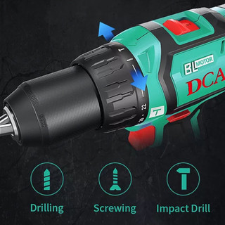 DCA MÁY KHOAN BÚA KHÔNG CHỔI THAN DÙNG PIN 20V ADJZ05-13Z