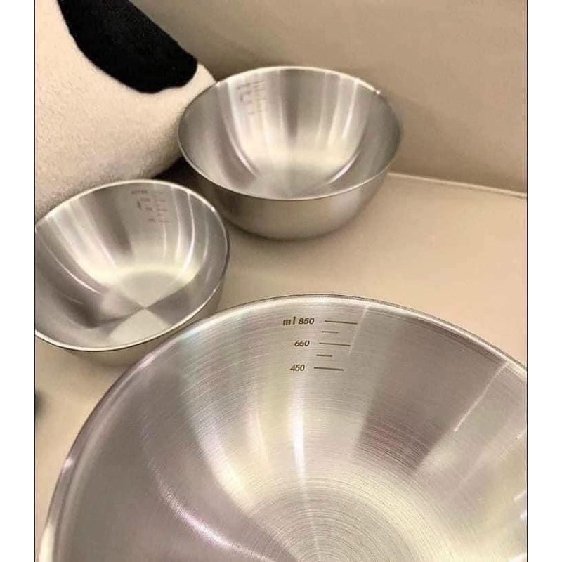 SET 3 TÔ INOX 304 CÓ VẠCH CHIA ĐỊNH LƯỢNG TIỆN LỢI | Shopee Việt Nam