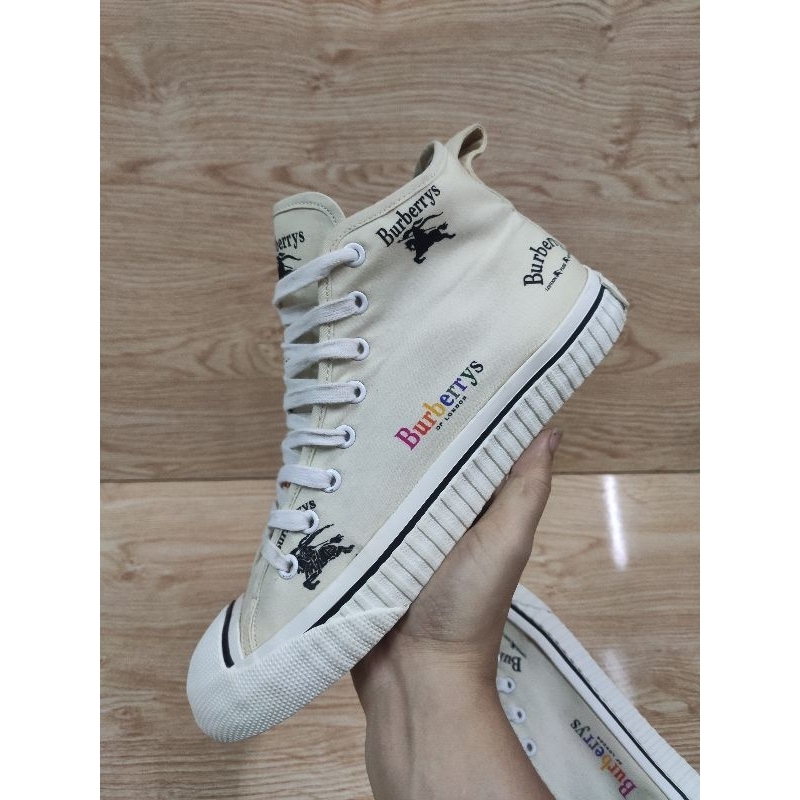 2hand giay Burberry Kingly high top sz 41.5 Shopee Vi t Nam