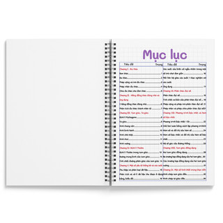 Sổ Giấy Lò Xo Take Note Toán 8 TUANVIET BOOKS cỡ A5 (Phiên Bản Mới Nhất)
