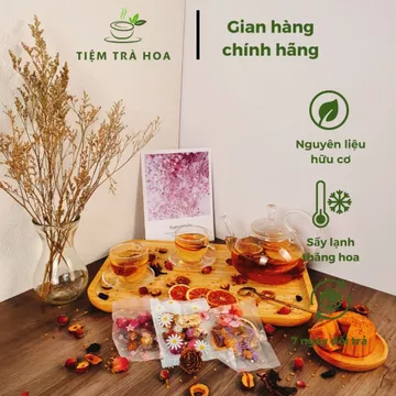 Trà detox hoa quả - Hỗ trợ giảm cân an toàn, tốt cho hệ tiêu hóa, thải độc, mát gan, giải rượu - Tiệm trà hoa