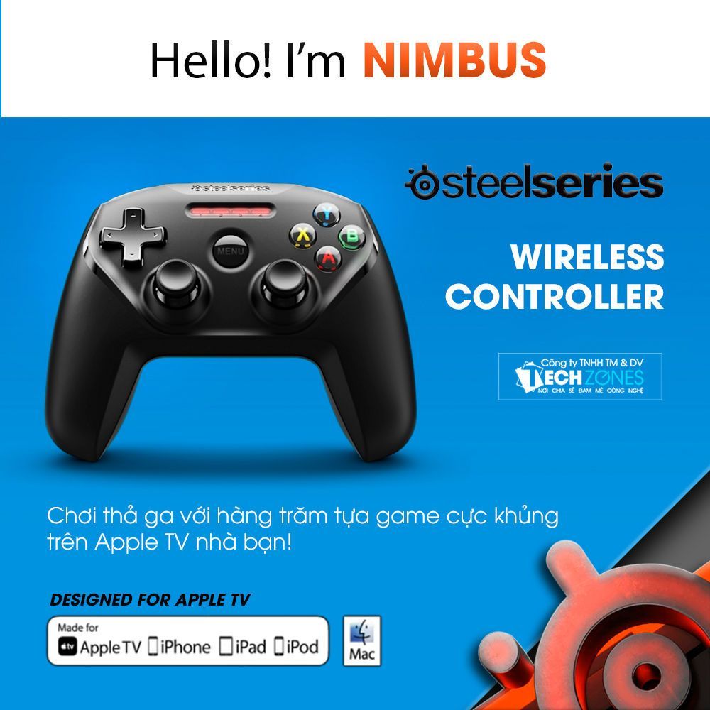 SteelSeries Nimbus Tay cầm chơi game không dây cho Apple TV gen 4