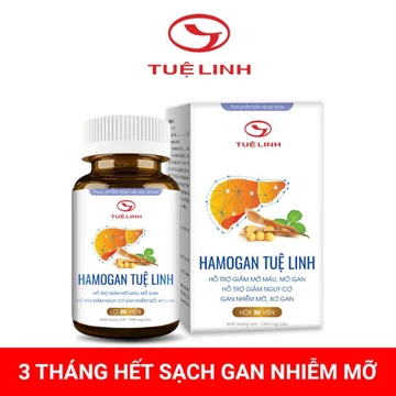 Hamogan Tuệ Linh freeship-Chính Hãng _ Đánh Bay Mỡ Gan trong 3 tháng sdunh_Giảm Mỡ Máu_Ngừa Xơ G.an