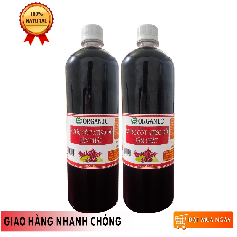 Nước cốt atiso đỏ hàng loại 1 cao cấp - chai 1 lít - sản phẩm tốt cho sức khỏe - hàng chính hãng