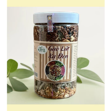 Hộp Trà Gạo Lứt Xạ Đen 500G , làm quà tặng quà biếu , trà hỗ trợ thanh lọc cơ thể , mát gan , hạ nhiệt