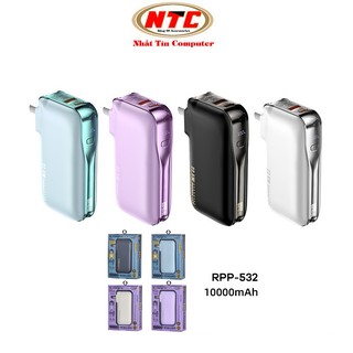 [CÓ CCC] Pin dự phòng kiêm cốc sạc Remax RPP-532 10000mAh QC 22.5w và PD 20W - chân cắm nguồn 220V