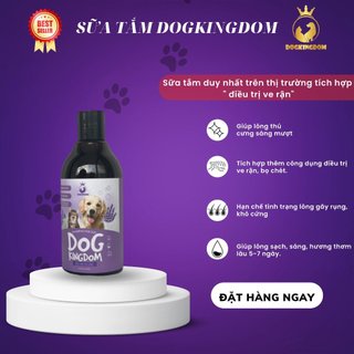 Sữa Tắm Cao Cấp Dogkingdom 300ml - Sạch ve, Khử Mùi, Thơm Lâu 3-7N