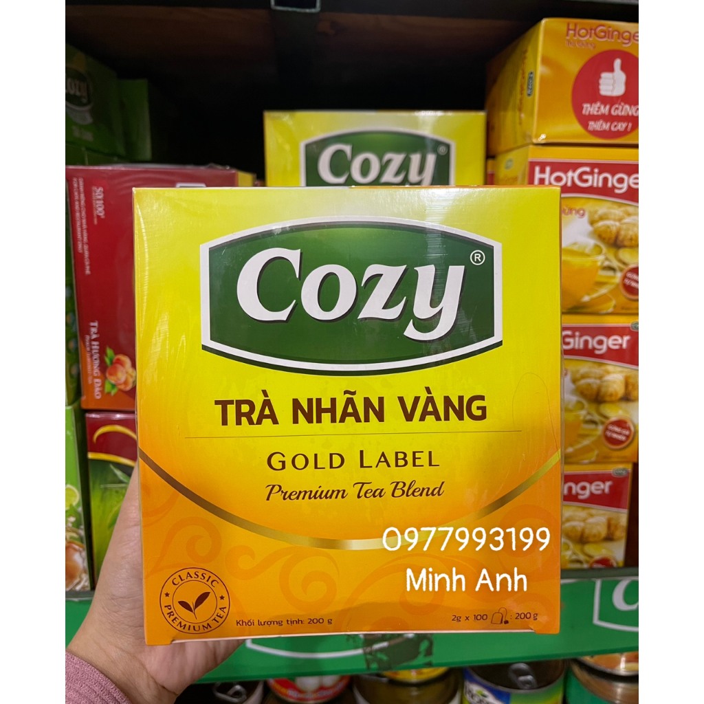 Trà Cozy nhãn vàng Gol Label Black tea Trà đen 200g | Shopee Việt Nam