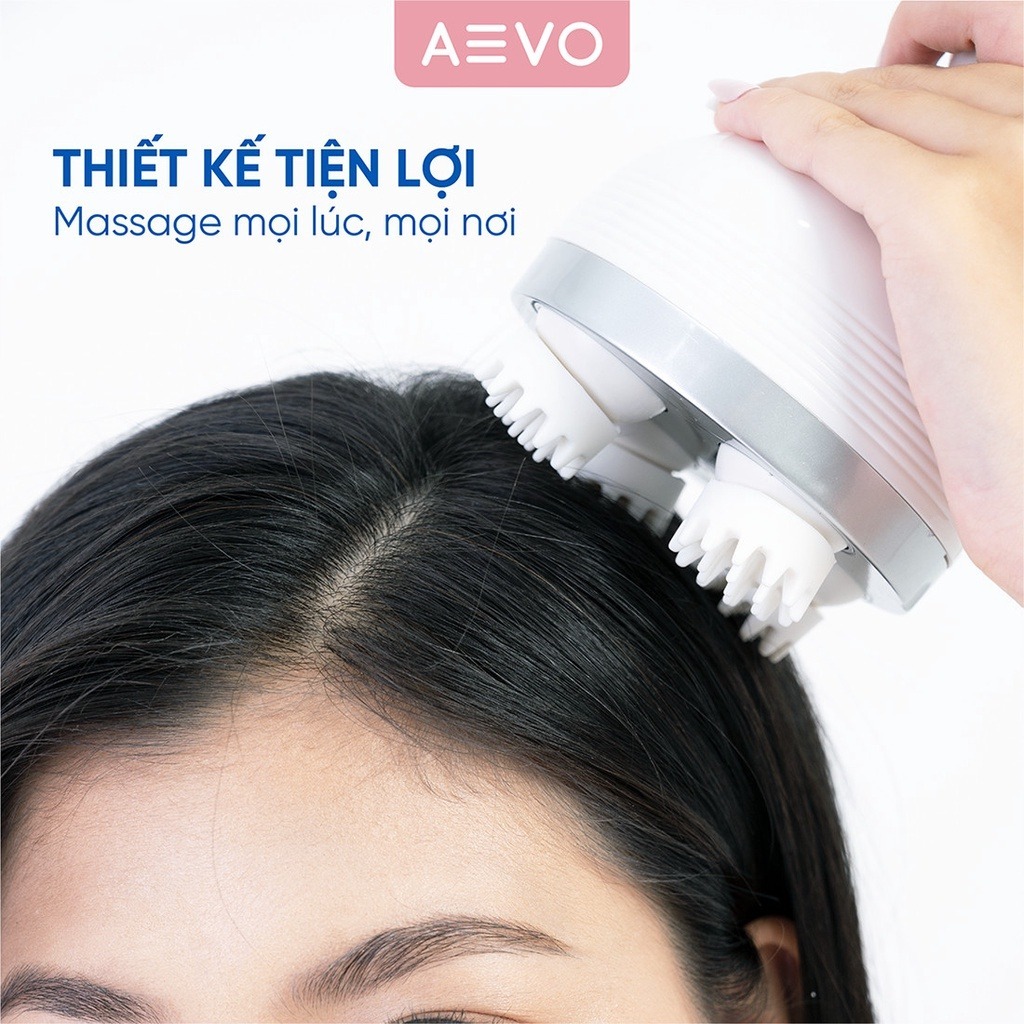 Máy Massage Đầu Cổ Vai Gáy AEVO Massager - Matxa Đầu Giải Toả Căng Thẳng, Mệt Mỏi
