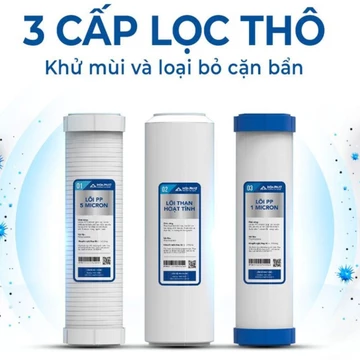 Lõi lọc nước Hoà Phát chính hãng - Bộ lõi lọc thô 1 2 3