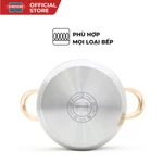 Bộ nồi inox 5 đáy Sunhouse SH781 - gồm 3 nồi với đường kính 16cm-20cm-24cm - Đáy từ dùng mọi loại bếp - 5 lớp đáy — ảnh 6