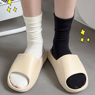 Tất vớ nam nữ cotton cổ cao phong cách phong cách Basic  M006🌸free ship🌸