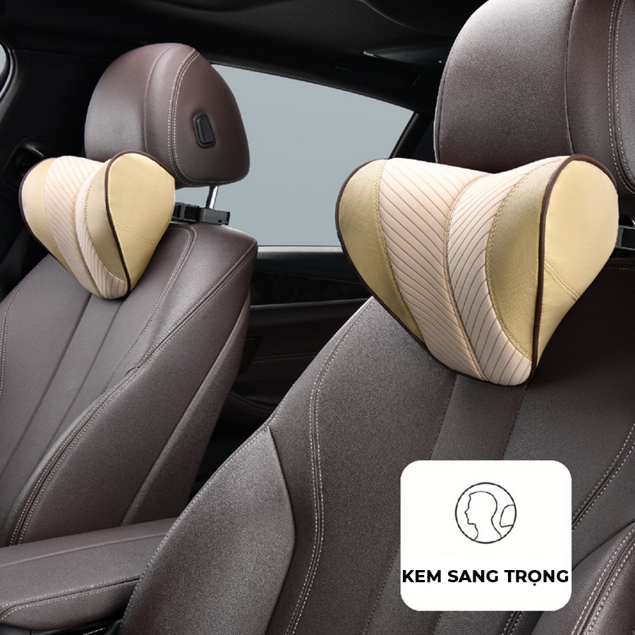 Gối Tựa Đầu Cao Su Non Định Hình 3 Trong 1 Tiện Dụng Kèm Móc Treo Đồ Giá Đỡ Điện Thoại CIND -