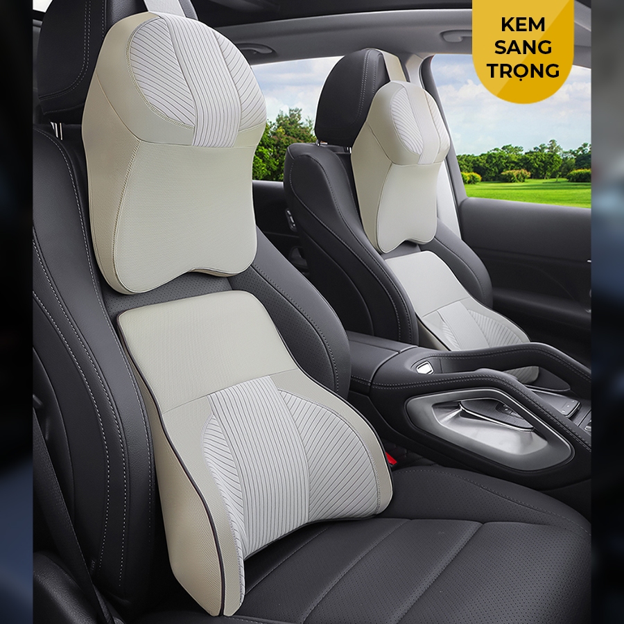 Gối Tựa Đầu Lót Lưng Cao Su Non Định Hình Kiểu Dáng Công Thái Học CIND TK-022