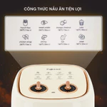 Nồi chiên không dầu 6.5L Fujihome nhập khẩu 1600W, nồi chiên cơ 6.5 Lít, chống dính cao cấp,tự ngắt an toàn tặng kèm kẹp — ảnh 6