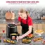 Nồi chiên không dầu 5L Nhập Khẩu Fujihome tự ngắt, Nồi chiên ko dầu cơ tự ngắt 5 lít chống dính cao cấp