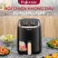 Nồi chiên không dầu 5L Nhập Khẩu Fujihome tự ngắt, Nồi chiên ko dầu cơ tự ngắt 5 lít chống dính cao cấp