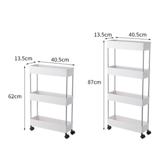 Kệ đựng đồ đa năng 3 tầng,4 tầng có bánh xe đẩy , bếp chất liệu inox cao cấp