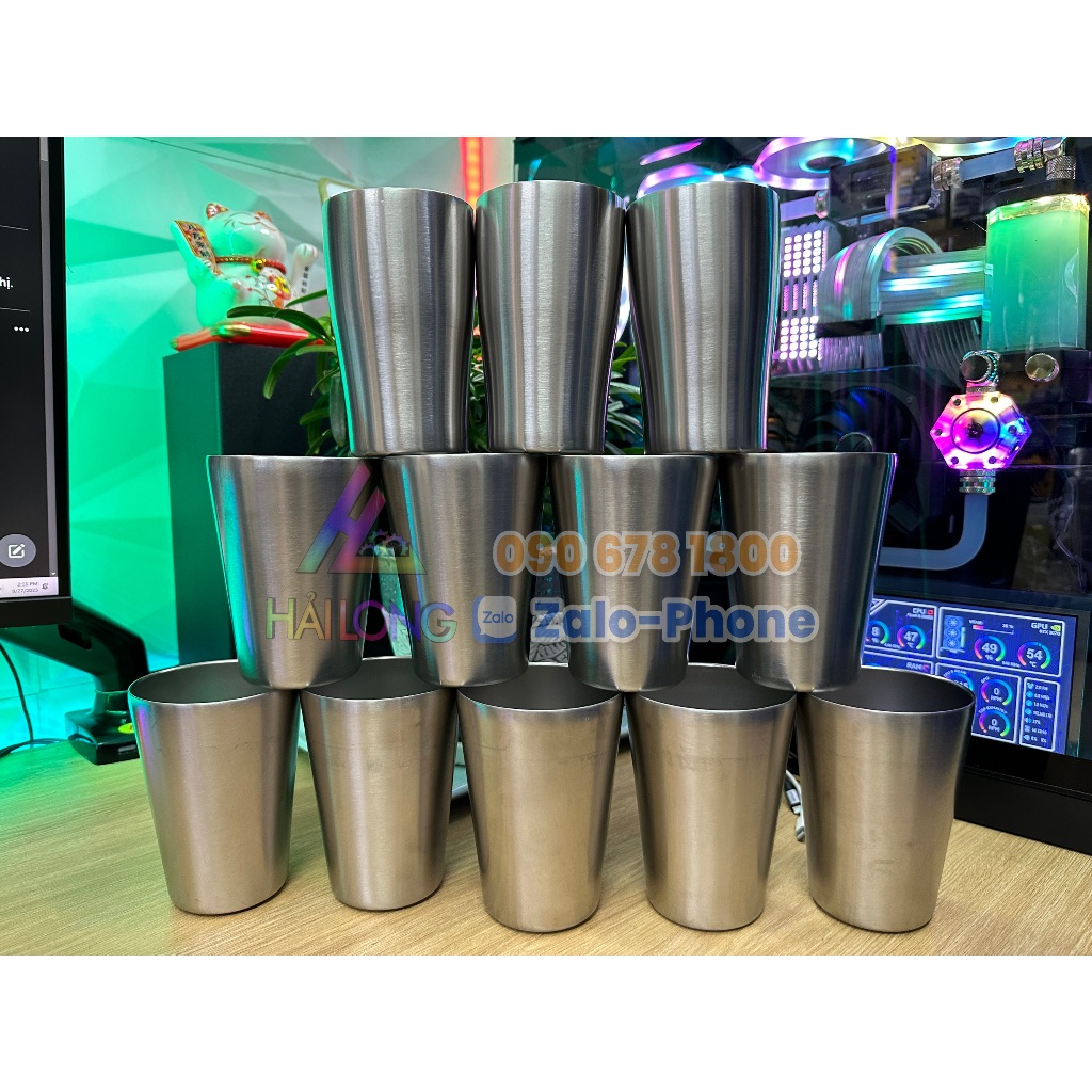 Ly inox giữ nhiệt 350ml và 450ml hàng thanh lý siêu thị nhật. giữ nóng ...