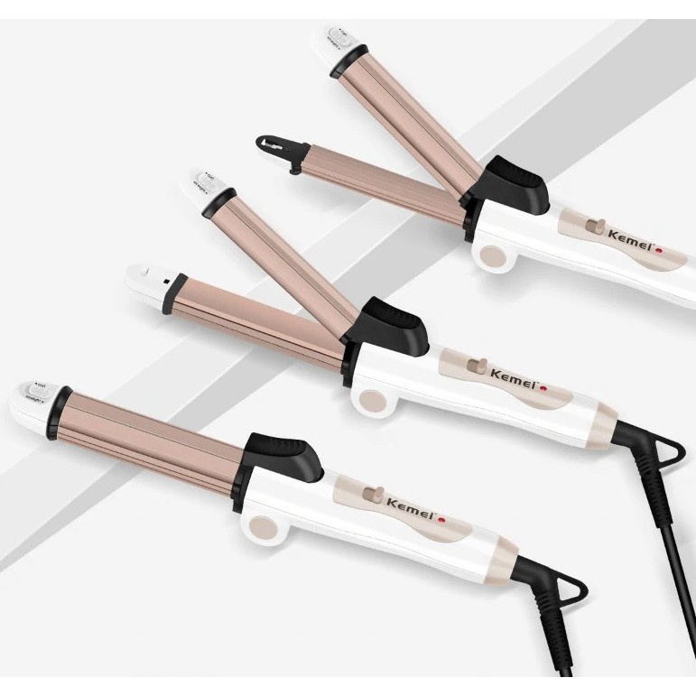 Máy Uốn Duỗi Tóc, Máy Dập Xù Tóc Đa Năng 3 trong 1, Máy Ép Tóc Gấp Gọn Du Lịch Kemei Km-8851 Làm Nóng Nhanh Dễ Sử Dụng