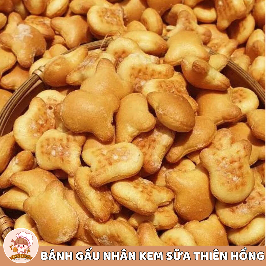Bánh gấu nhân kem sữa 300g Smilefood đồ ăn vặt vừa ngon vừa rẻ | Shopee ...