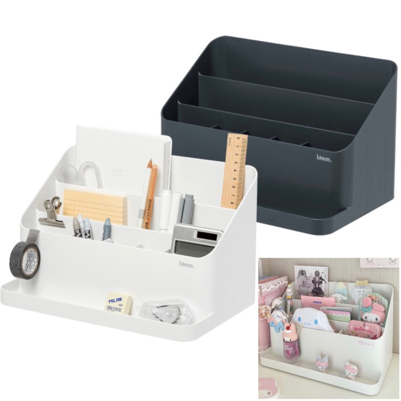 DESKTOP HOLDER LITEM / KHAY ĐỂ BÀN DECOR PHONG CÁCH HÀN QUỐC / KHAY TRẮNG DECOR BÀN / KỆ LITEM