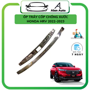 Ốp chống trầy cốp xe Honda HRV 2023, Mẫu ốp Titan chống xước cao cấp