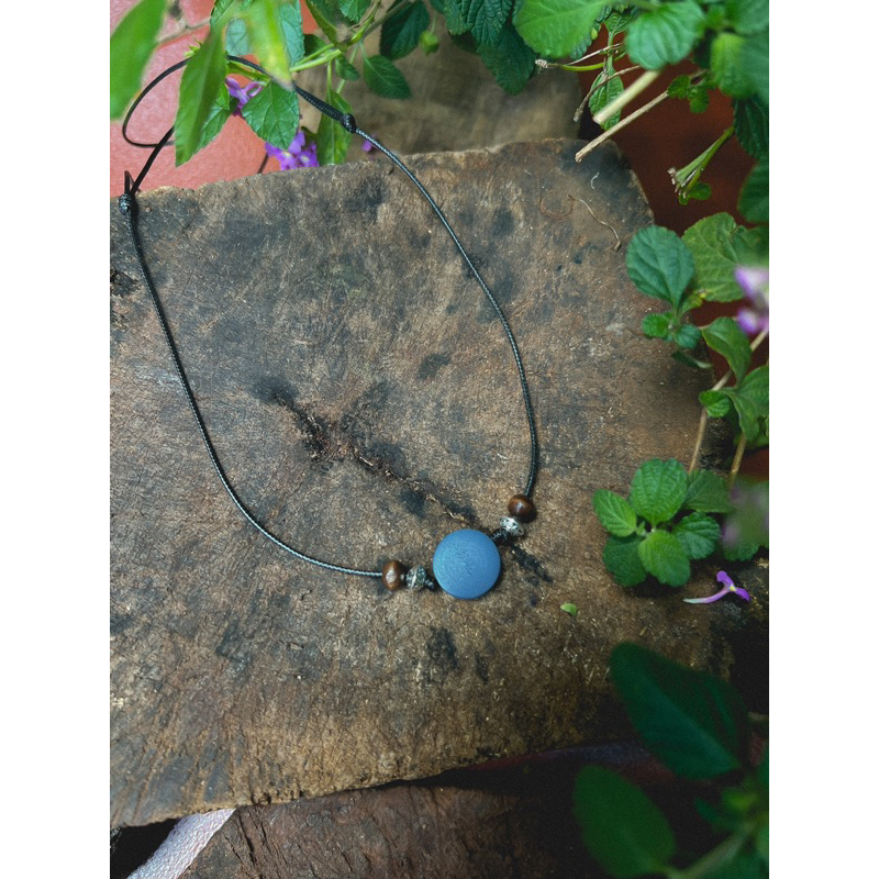 Vòng cổ Gai - Dây chuyền mặt gỗ mix charm vintage