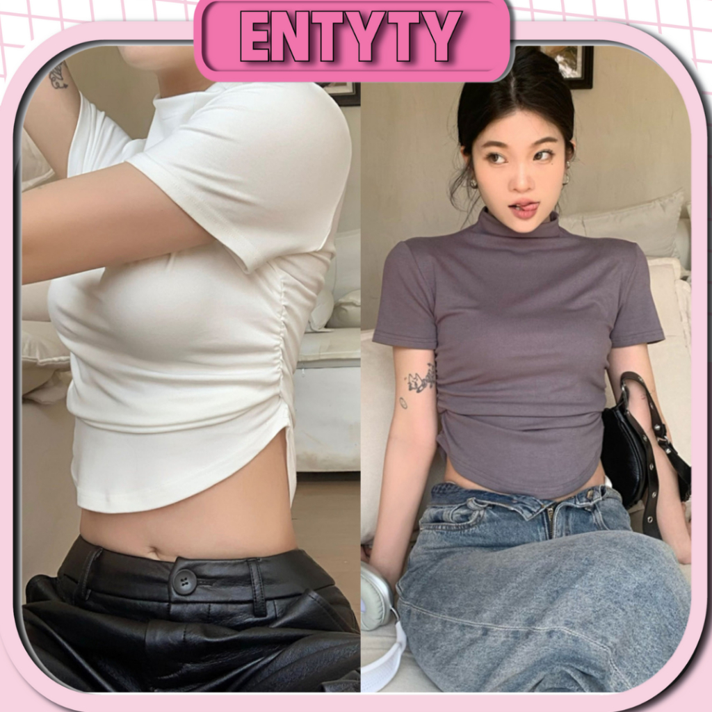 Haruna Top - Áo tay ngắn cổ điển cách tầng  & Ciel Pants - Quần ống suông