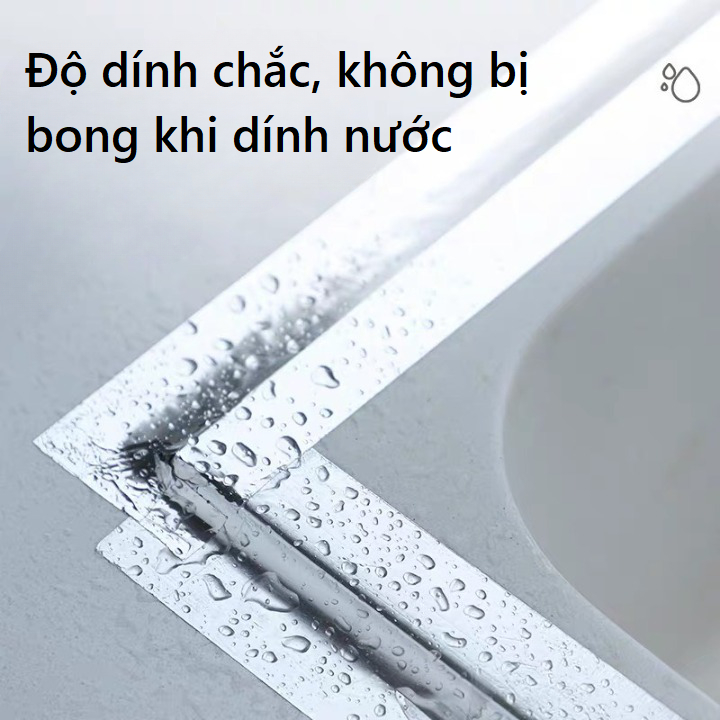 Băng Dính Dán Viền Bếp Từ, Bếp Ga, Bồn Rửa Chén Chống Thấm Nước Chống Ẩm Mốc Dễ Dàng Vệ Sinh