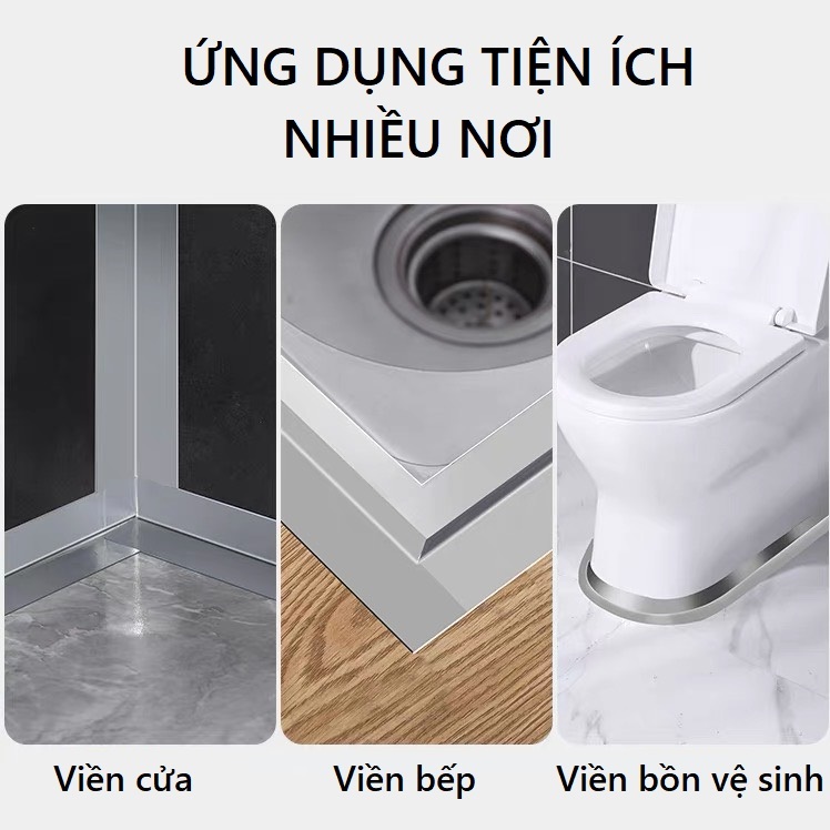 Băng Dính Dán Viền Bếp Từ, Bếp Ga, Bồn Rửa Chén Chống Thấm Nước Chống Ẩm Mốc Dễ Dàng Vệ Sinh