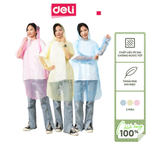 Áo mưa giấy nhiều màu siêu dai có thể sử dụng nhiều lần chống thấm khi đi mưa, đi phượt