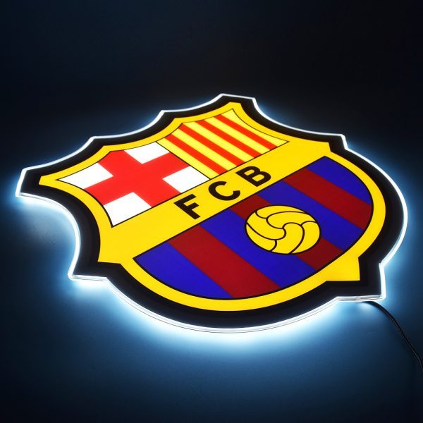 Barcelona – Đèn LED Treo Tường In Logo CLB Barcelona | Kích Thước 40cm